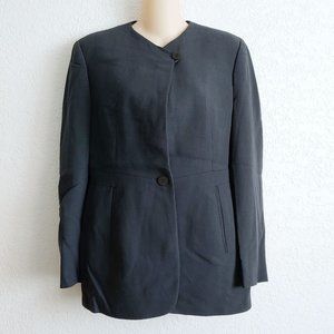 Vintage Giorgio Armani Le Collezioni Wool Blend Navy Blue Blazer 6 SMALL Italy